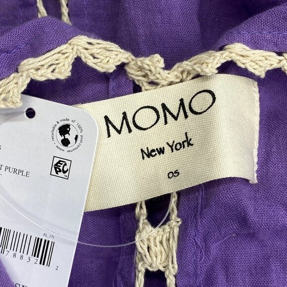 Mono New York Women's Ibiza Embroidered Kaftan Midi Dress One Size Assort Purple - Picture 3 of 8